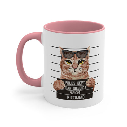 Bad Kitty Accent Coffee Mug, 11oz