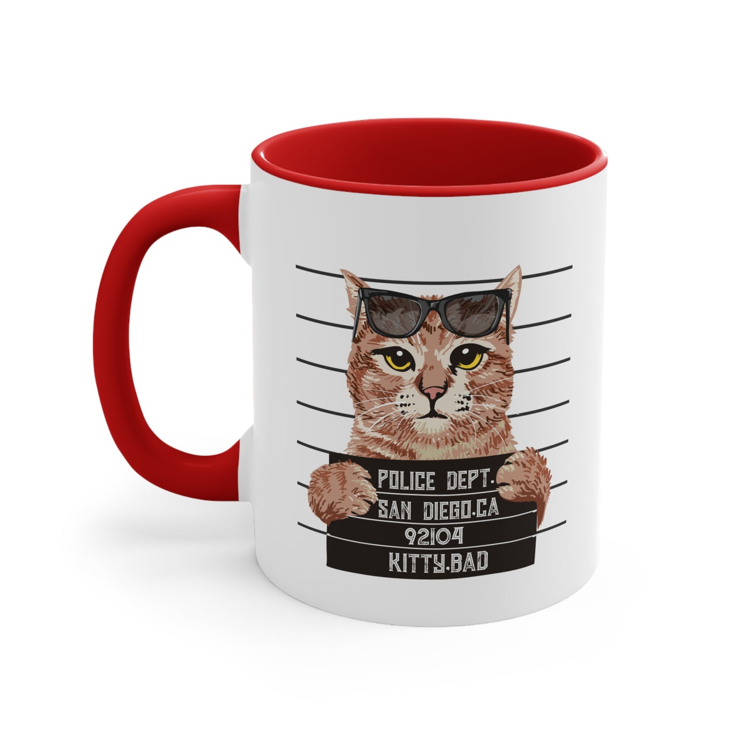 Bad Kitty Accent Coffee Mug, 11oz