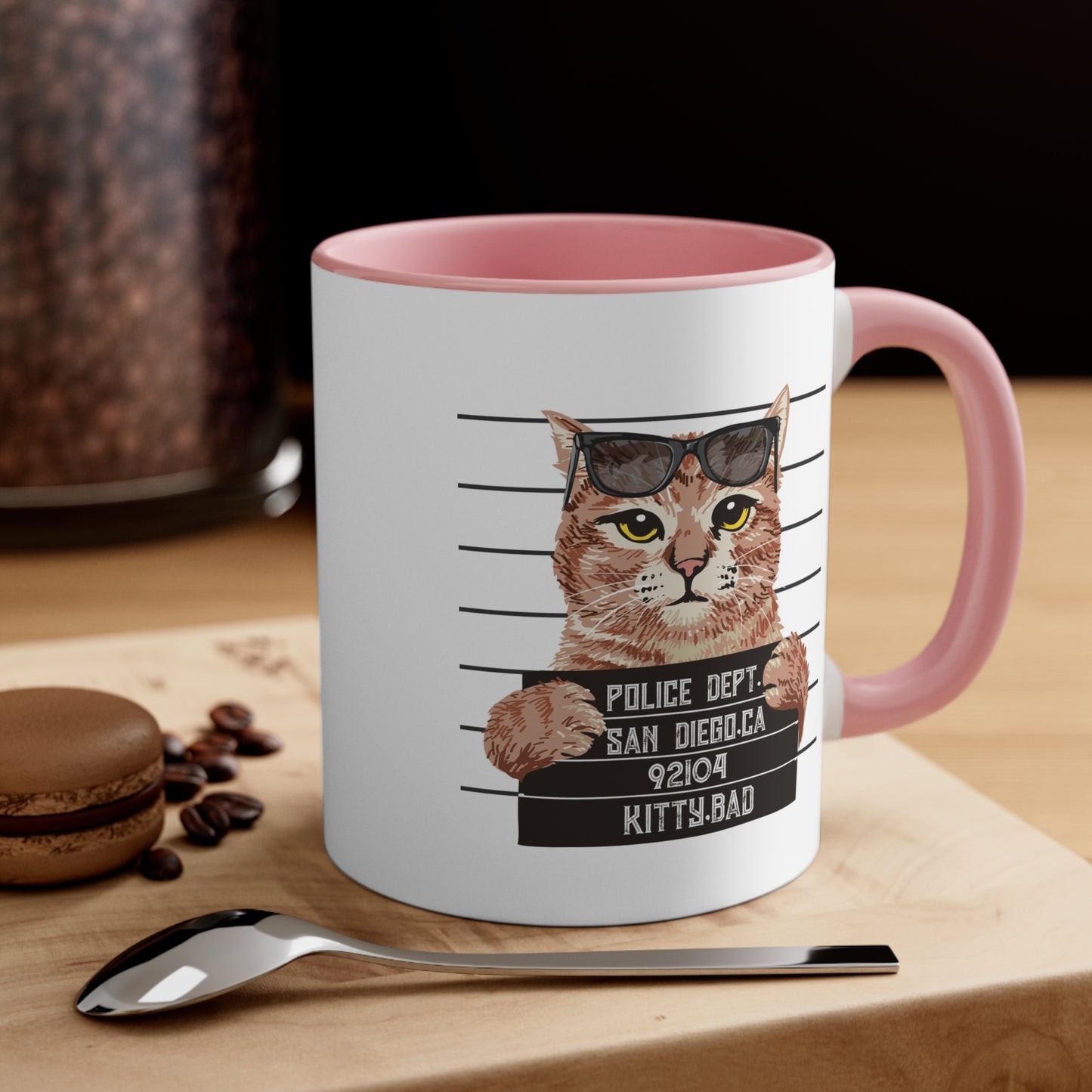 Bad Kitty Accent Coffee Mug, 11oz