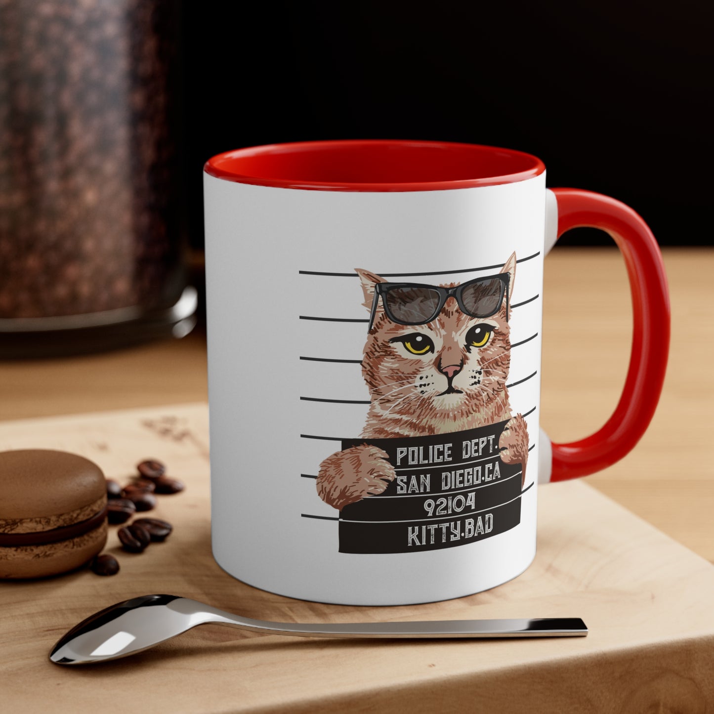 Bad Kitty Accent Coffee Mug, 11oz