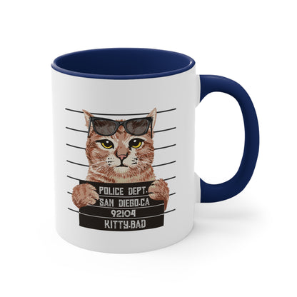 Bad Kitty Accent Coffee Mug, 11oz