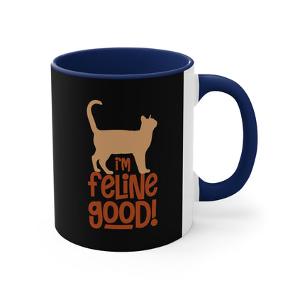 Feline Good Accent Coffee Mug, 11oz