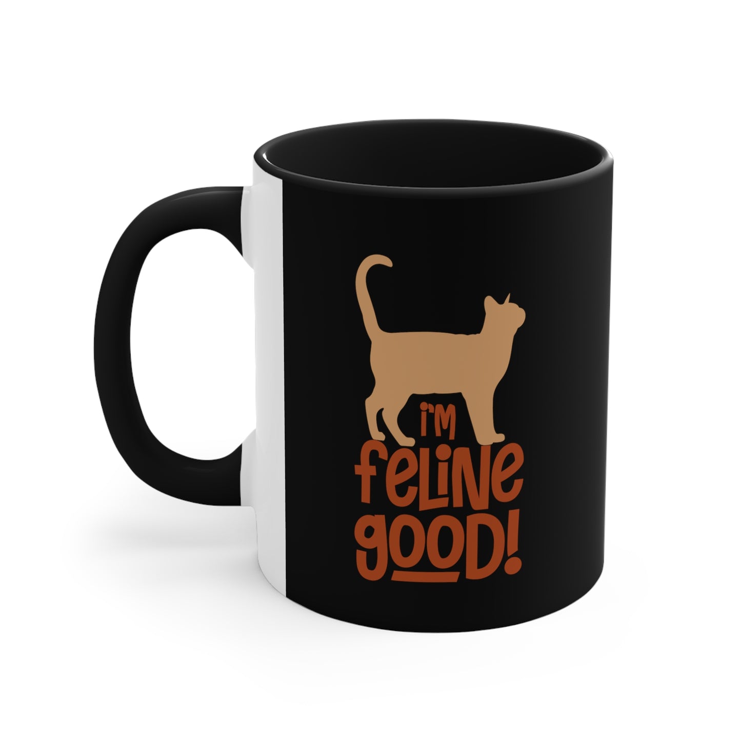 Feline Good Accent Coffee Mug, 11oz