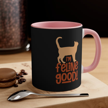 Feline Good Accent Coffee Mug, 11oz