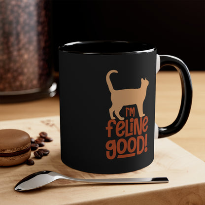 Feline Good Accent Coffee Mug, 11oz