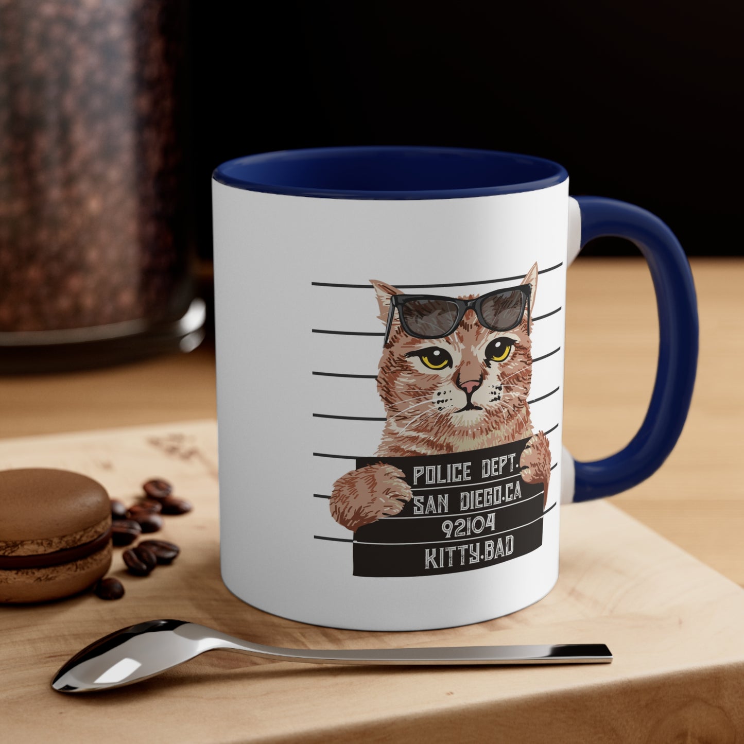 Bad Kitty Accent Coffee Mug, 11oz