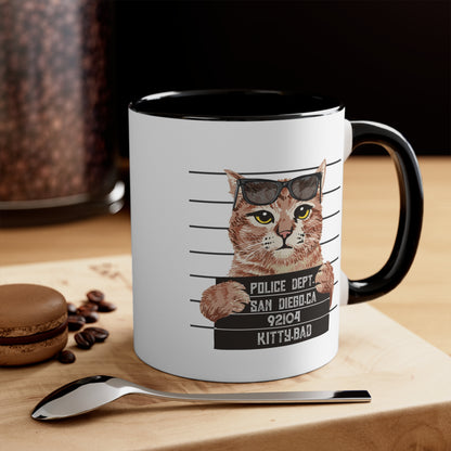 Bad Kitty Accent Coffee Mug, 11oz