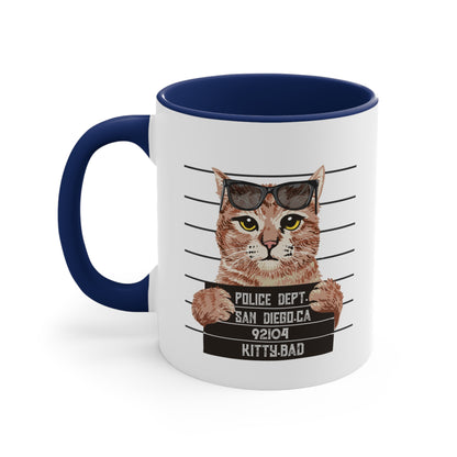 Bad Kitty Accent Coffee Mug, 11oz