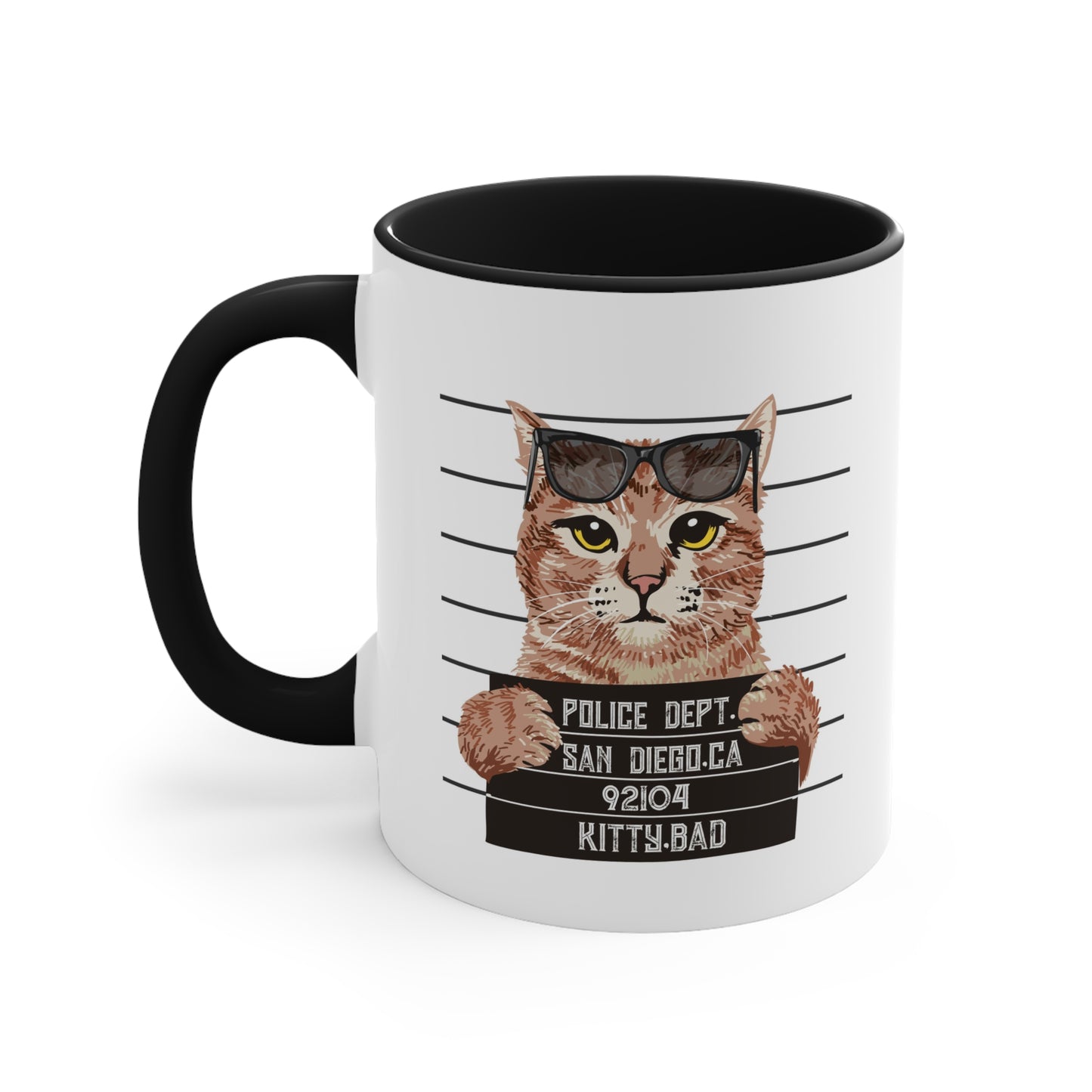 Bad Kitty Accent Coffee Mug, 11oz