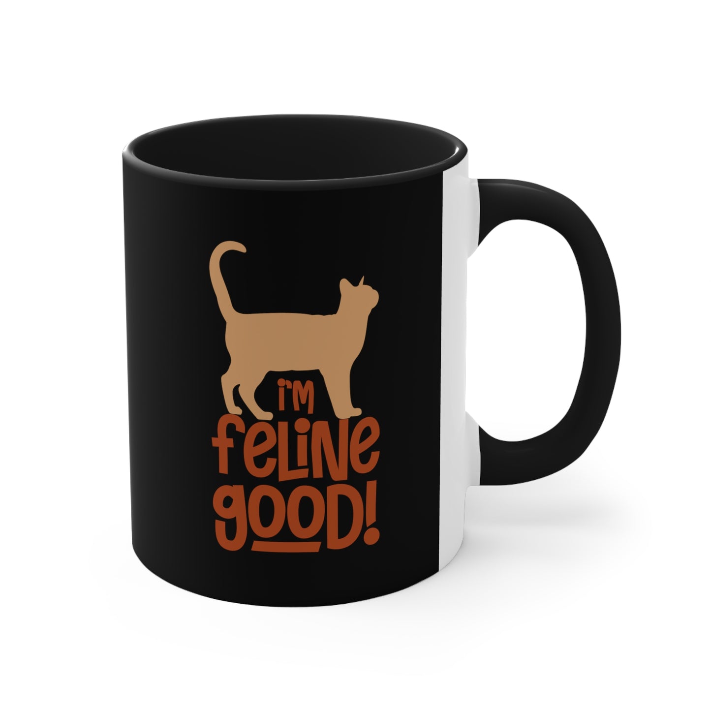 Feline Good Accent Coffee Mug, 11oz