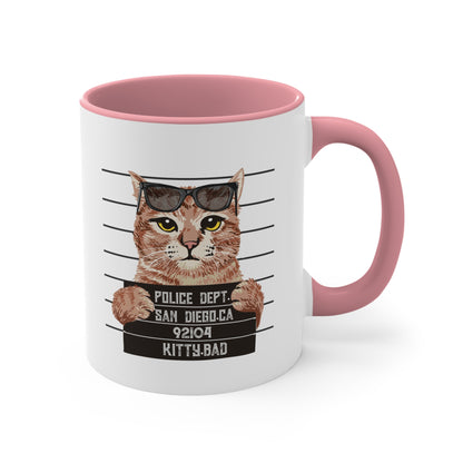 Bad Kitty Accent Coffee Mug, 11oz