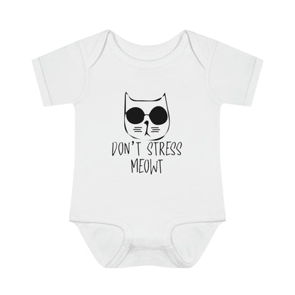 Don't Stress Meowt Infant Baby Rib Onesie